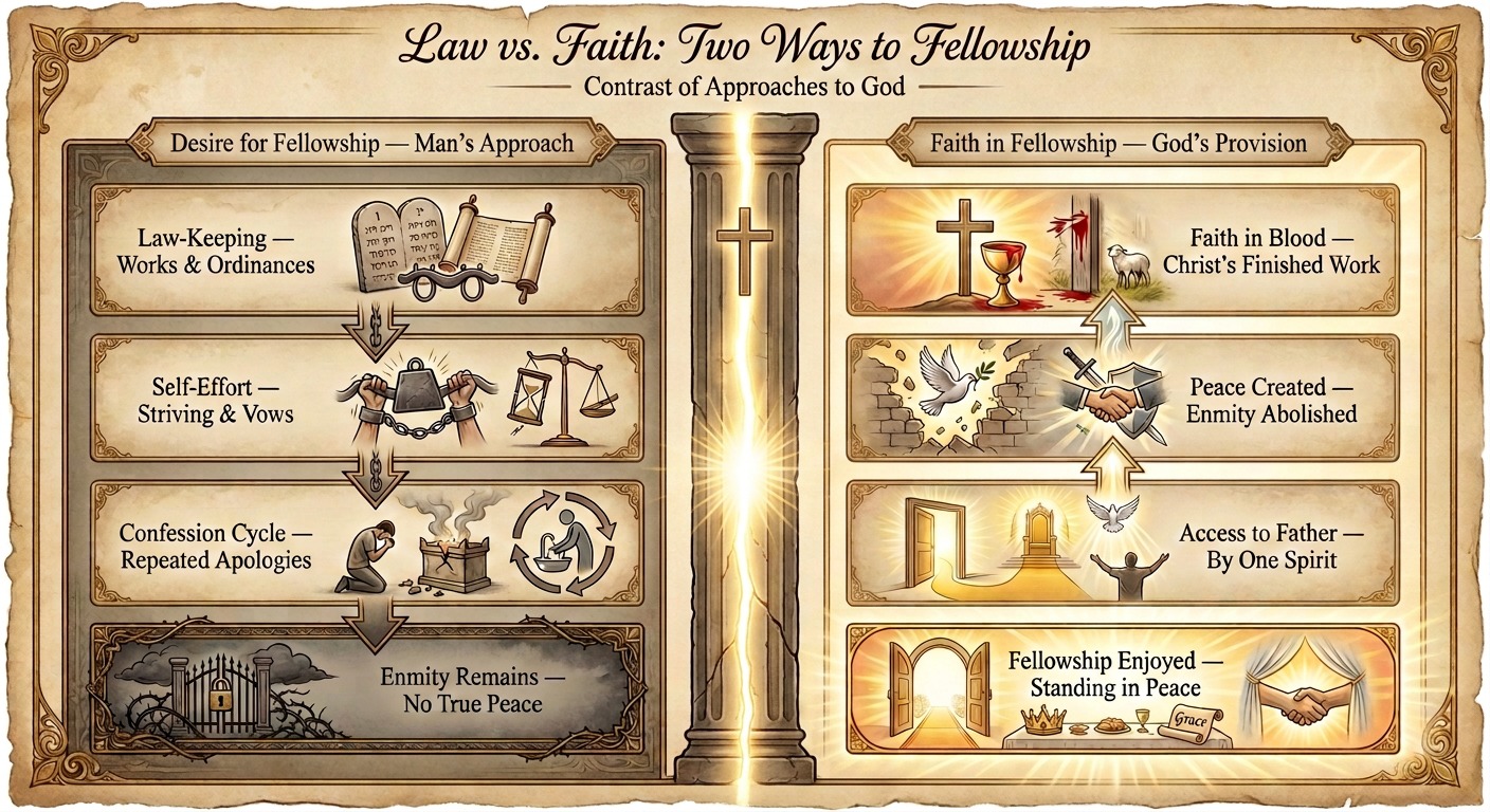 Law vs. Faith: Two Ways to Fellowship