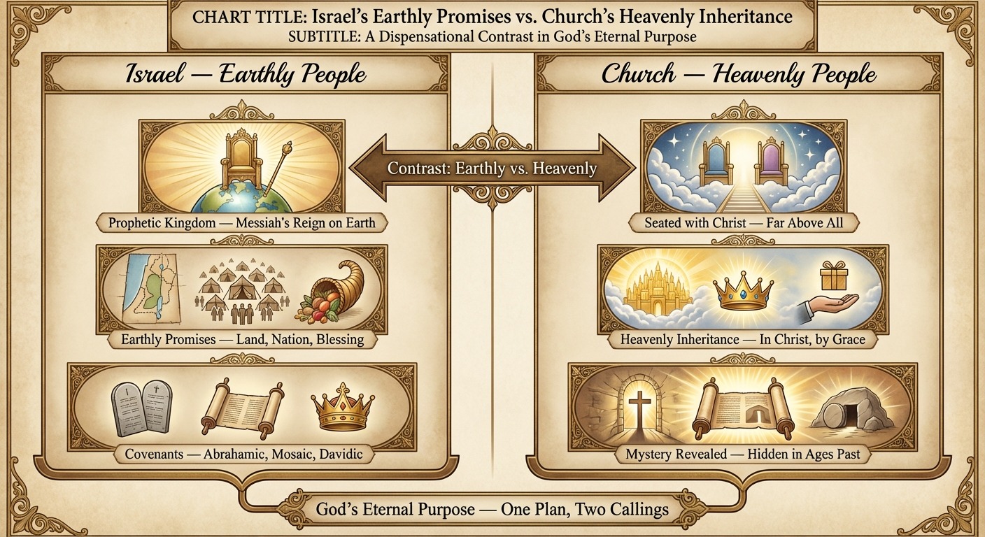 Israel’s Earthly Promises vs. Church’s Heavenly Inheritance