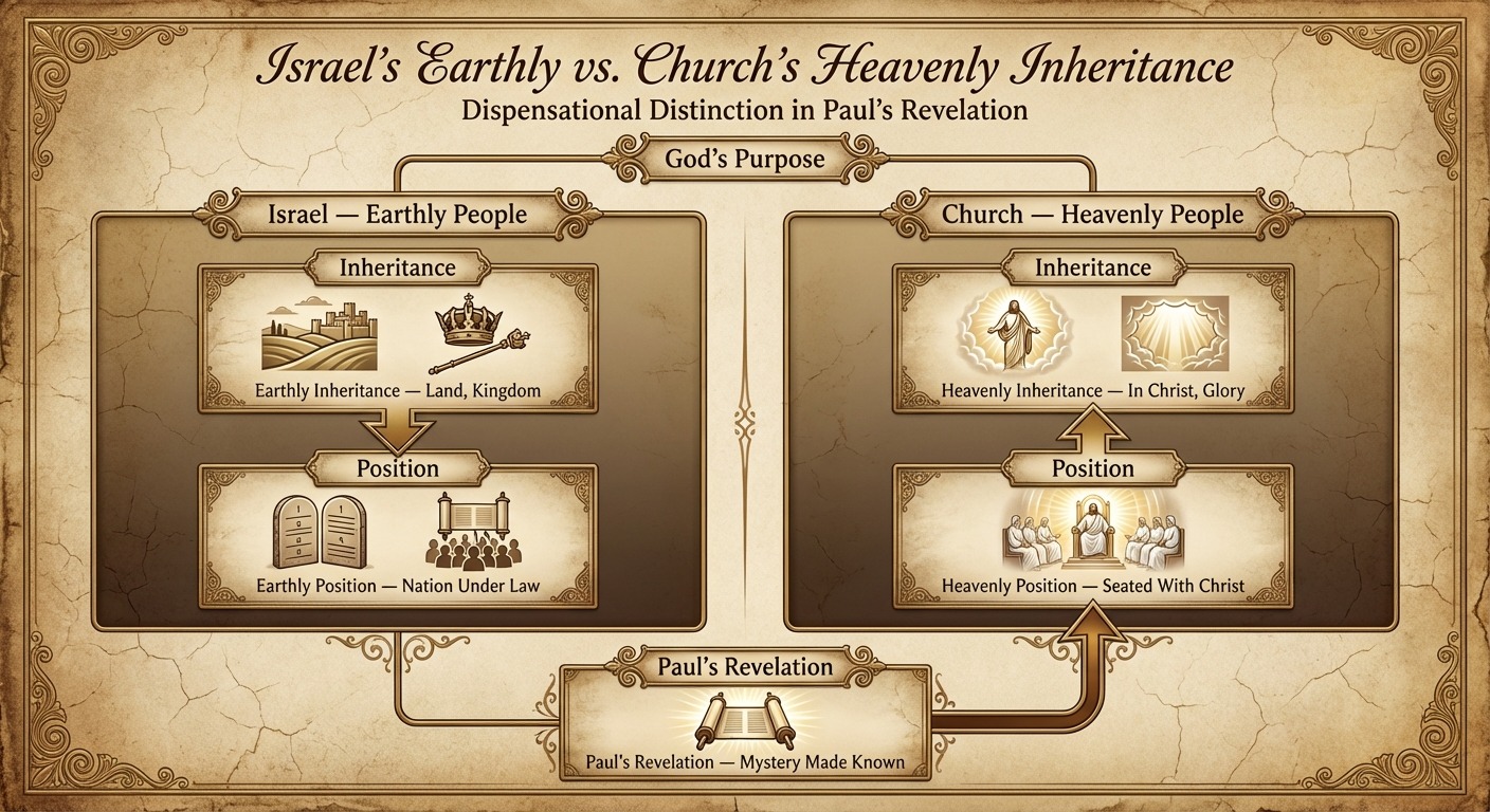 Israel's Earthly vs. Church's Heavenly Inheritance