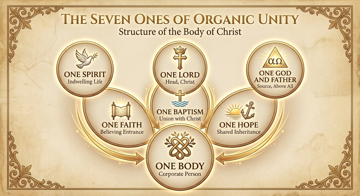 The Seven Ones of Organic Unity