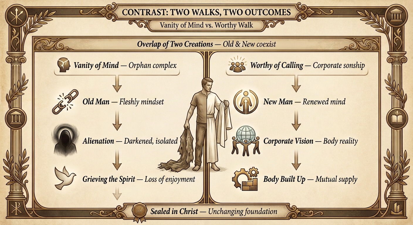 Contrast: Two Walks, Two Outcomes